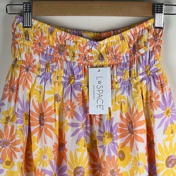 L*Space | Flirty Cottagecore Feminine Girly Oopsie Daisy Printed Jax Skirt - Picture 10 of 13
